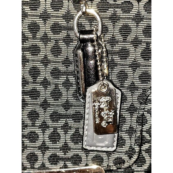 Coach Women's Black Canvas Madison Madeline Satchel Bag Medium 1941 - Picture 4 of 15